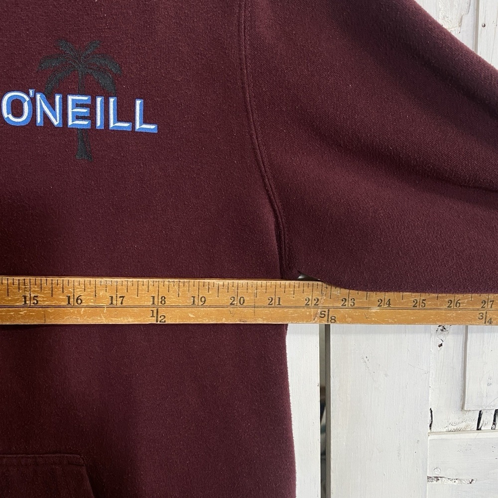O'Neill Surfing Hoodie Men's Large Deep Red Maroon Pullover Since 1952 Logo - Picture 3 of 4